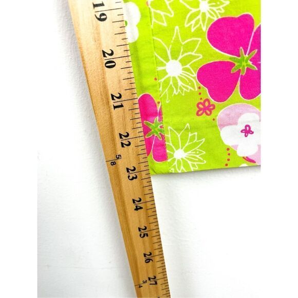 Lilly Pulitzer‎ Bright Floral Hibiscus Flip Flop Cropped Capri Pants Size 4 - Picture 11 of 12